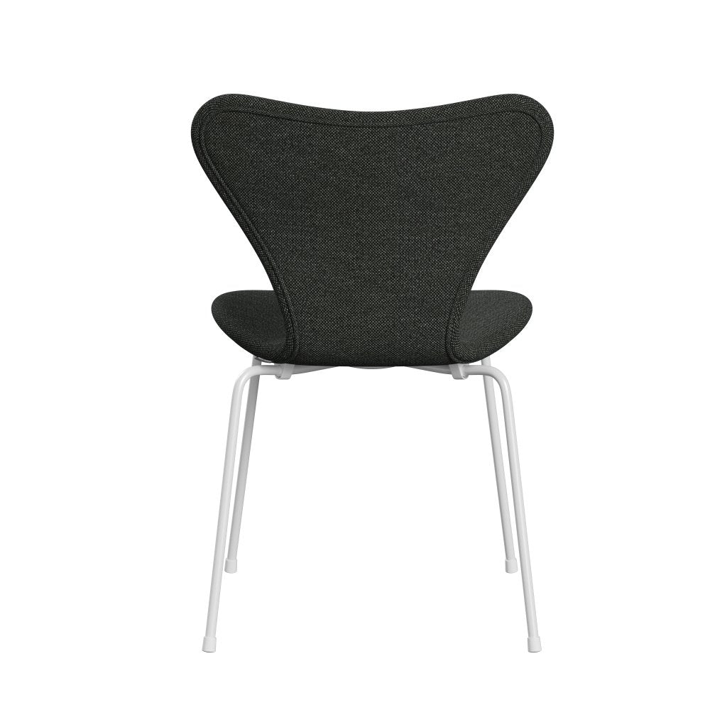 Fritz Hansen 3107 chaise complète complète, blanc / hallingdal noir / gris (hal368)