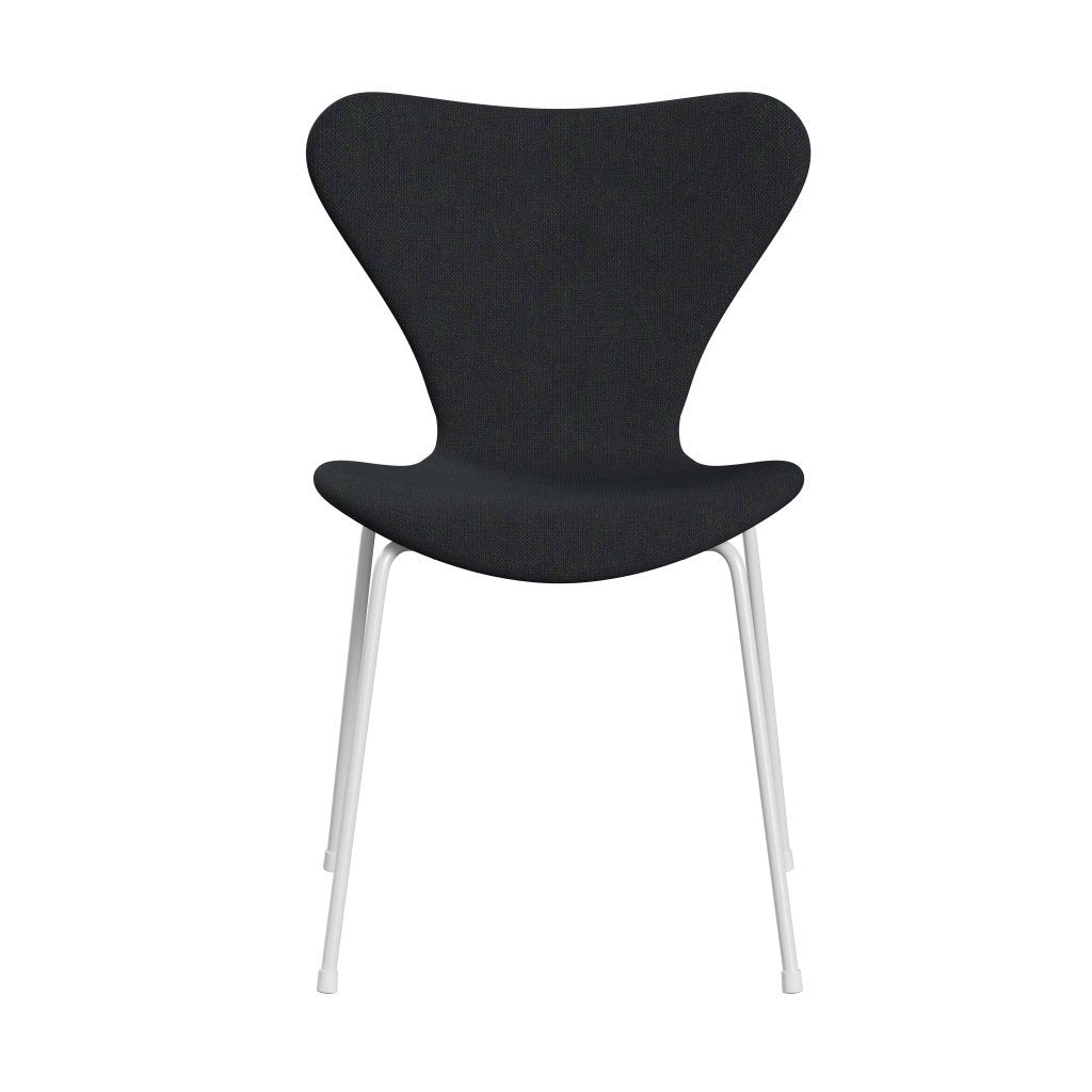 Fritz Hansen 3107 chaise complète complète, blanc / hallingdal violet / vert