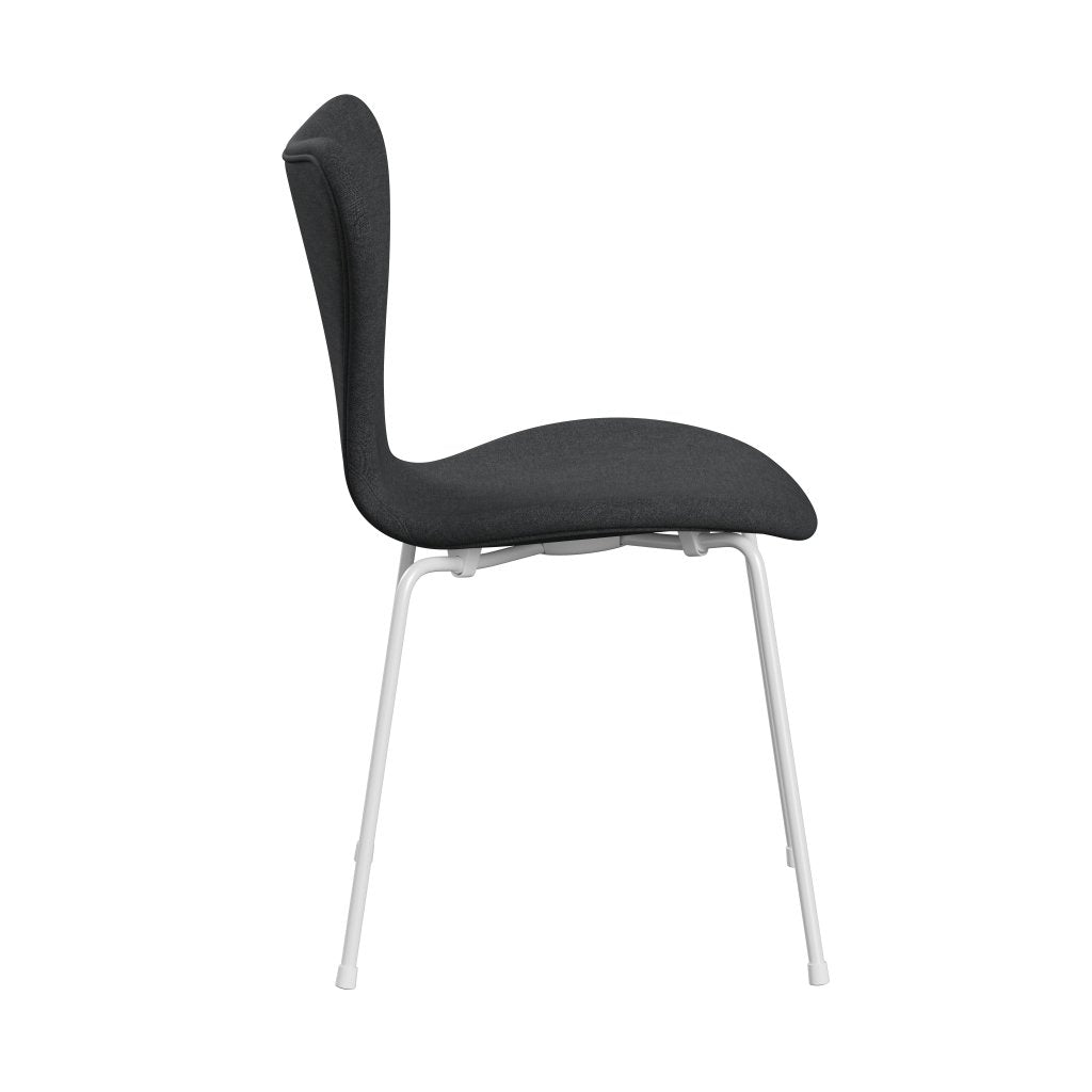 Fritz Hansen 3107 Chair Full Upholstery, White/Remix Slate