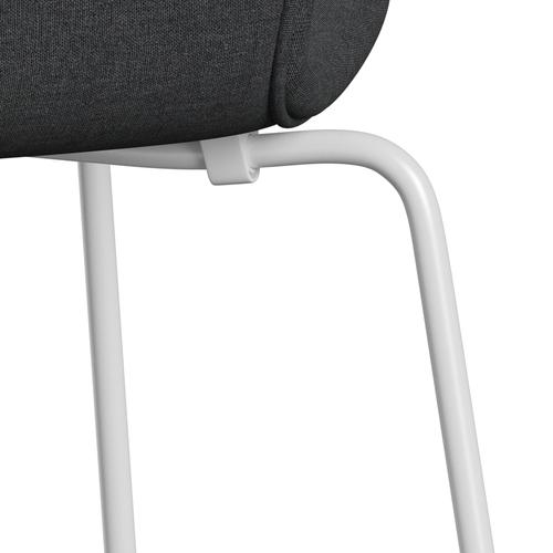 Fritz Hansen 3107 stoel Volledige bekleding, witte/remix leisteen