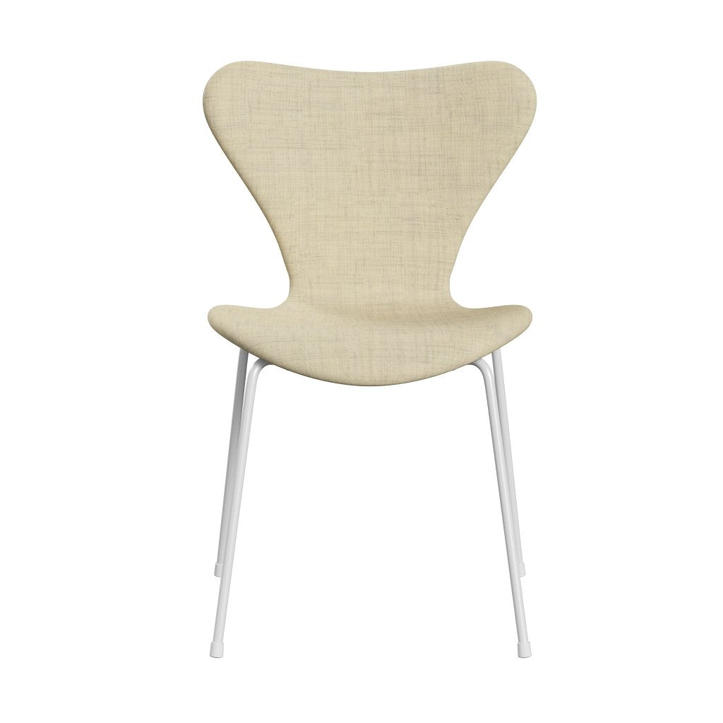 Fritz Hansen 3107 Chair Full Upholstery, White/Remix Wool White