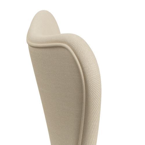 Fritz Hansen 3107 chaise complète complète, blanc / acier blanc