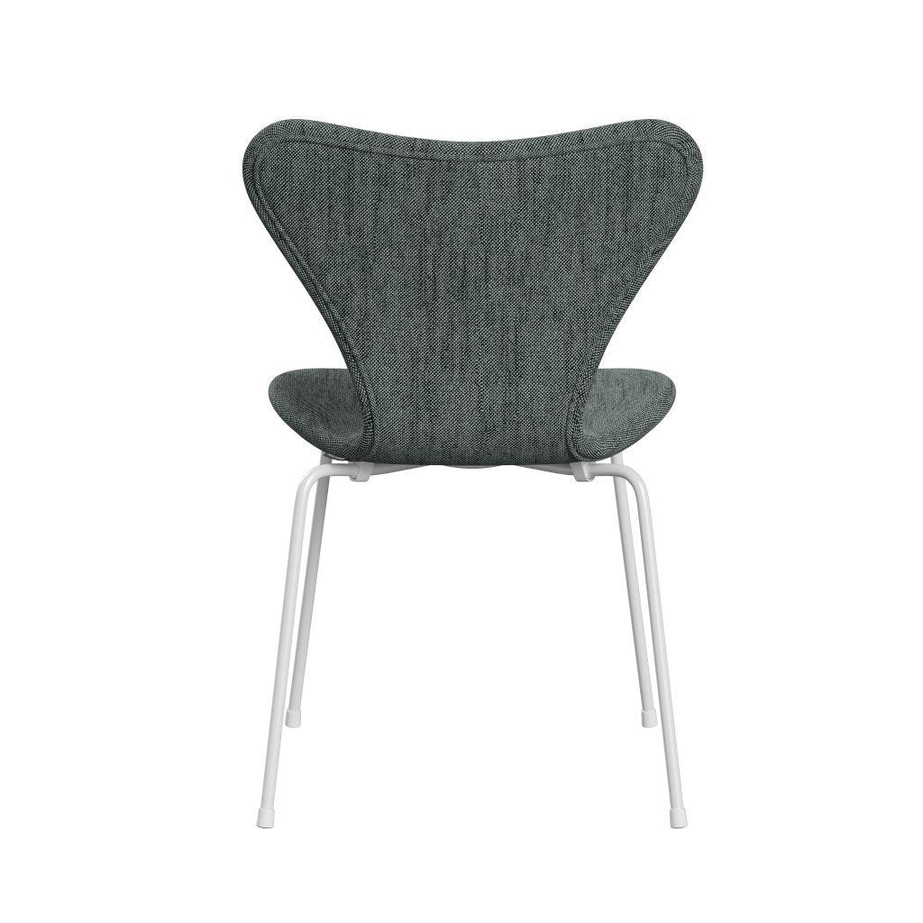 Fritz Hansen 3107 chaise complète complète, blanc / sunniva 2 noir / blanc