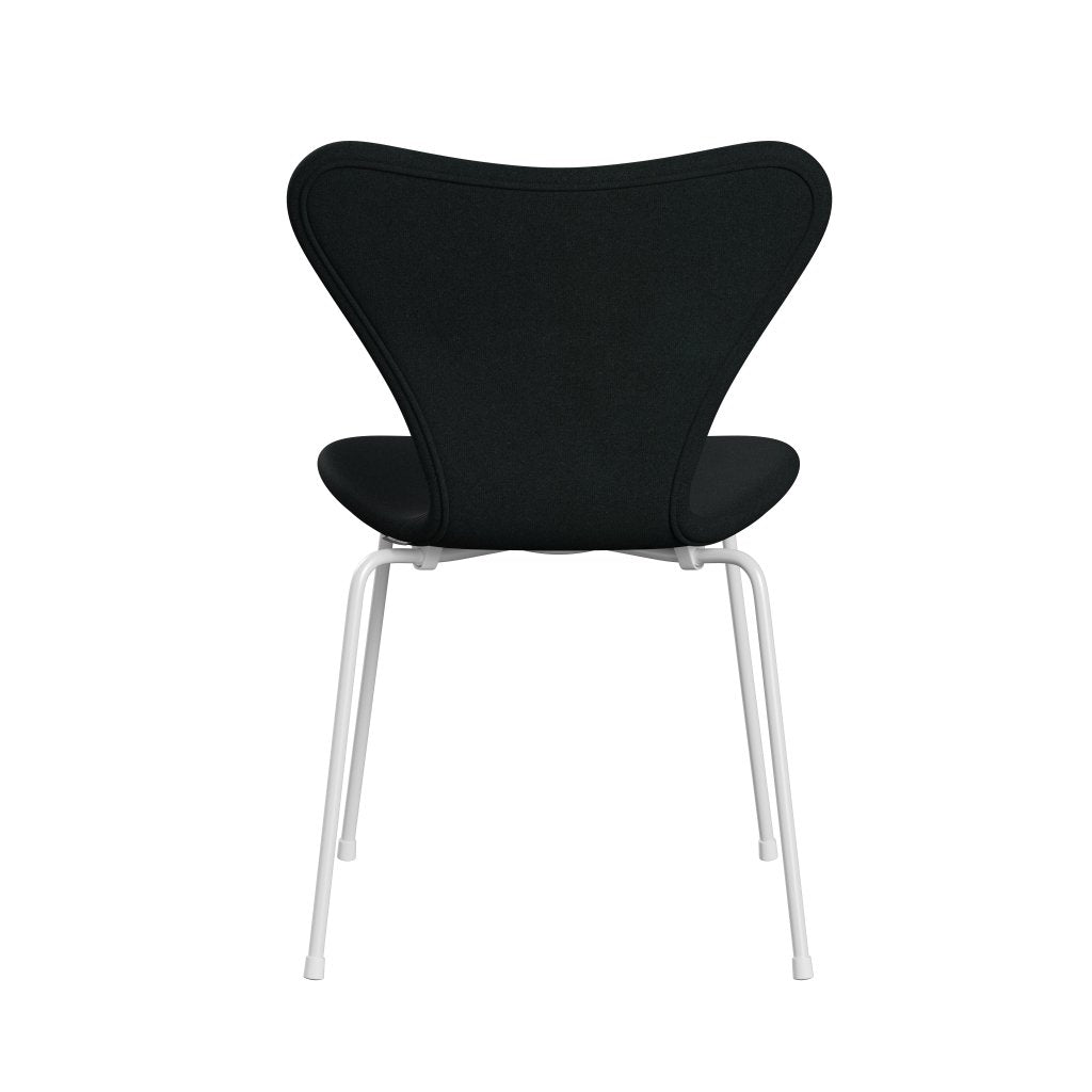 Fritz Hansen 3107 chaise complète complète, blanc / tonus noir