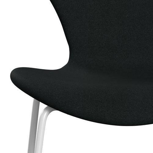 Fritz Hansen 3107 chaise complète complète, blanc / tonus noir