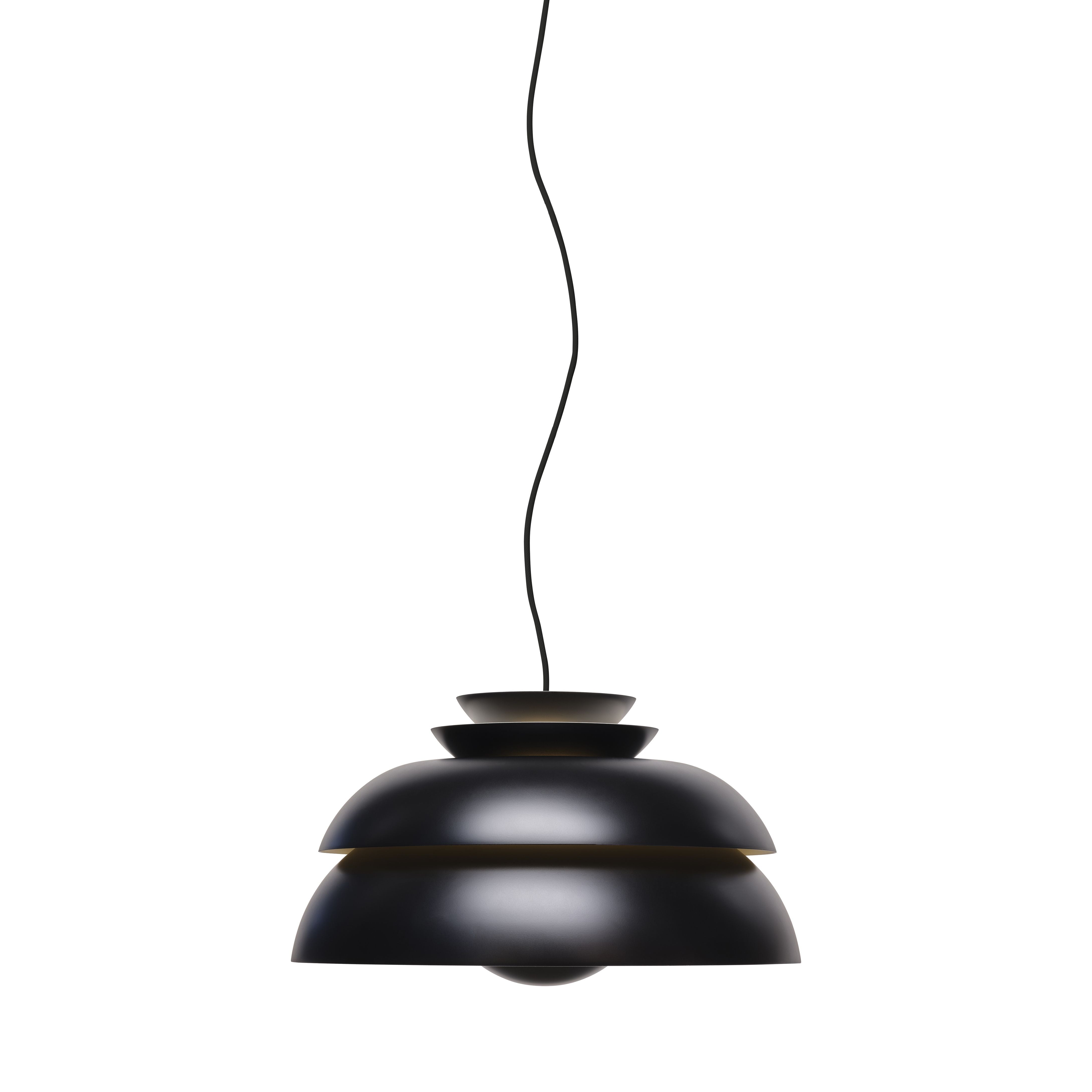 Fritz Hansen Lampe de suspension de concert noir Matt, Ø32 cm