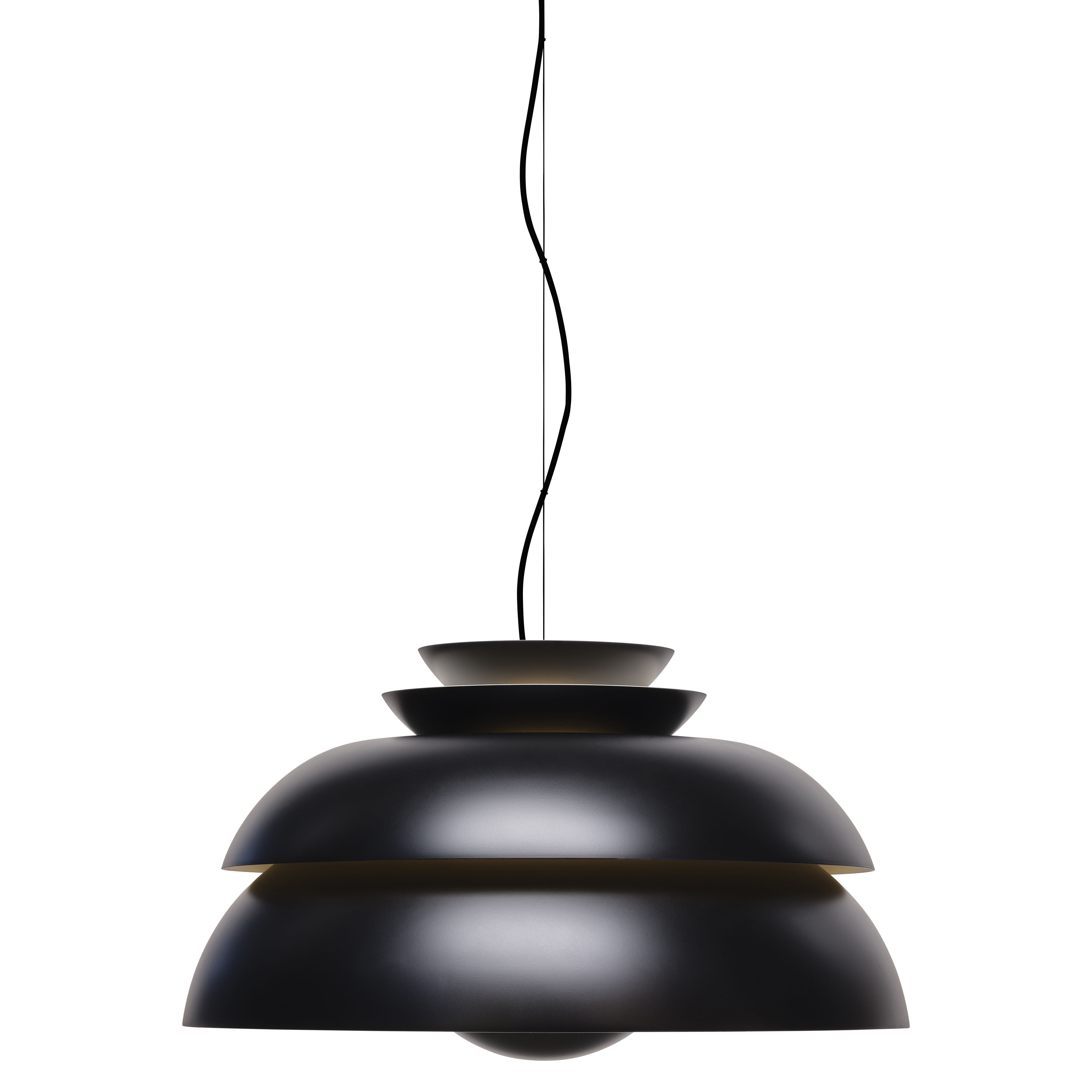 Fritz Hansen Concert Suspension Lamp Black Matt, ø55 Cm