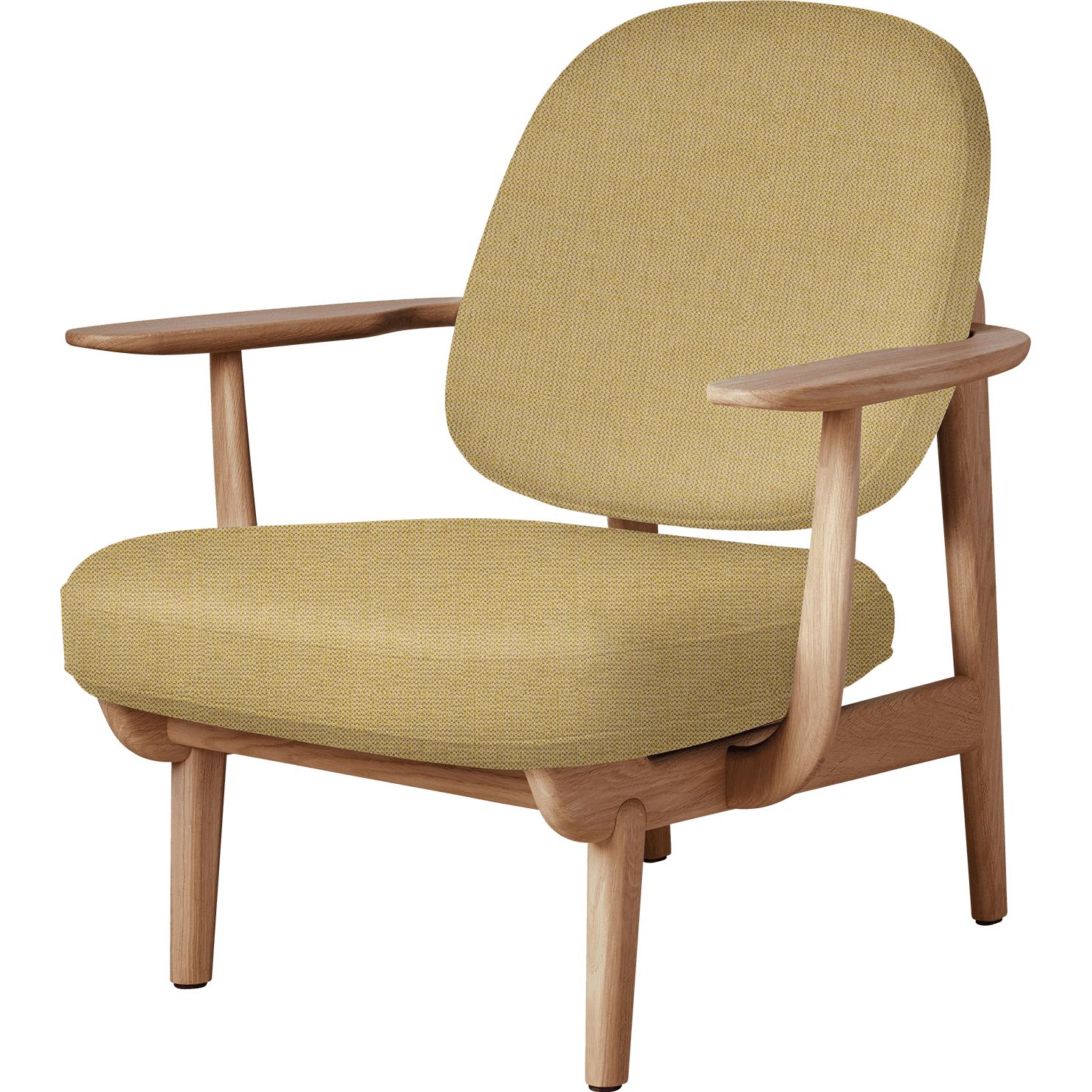 Fritz Hansen JH97 Fred Lounge Stuhl geölt, dunkelblau