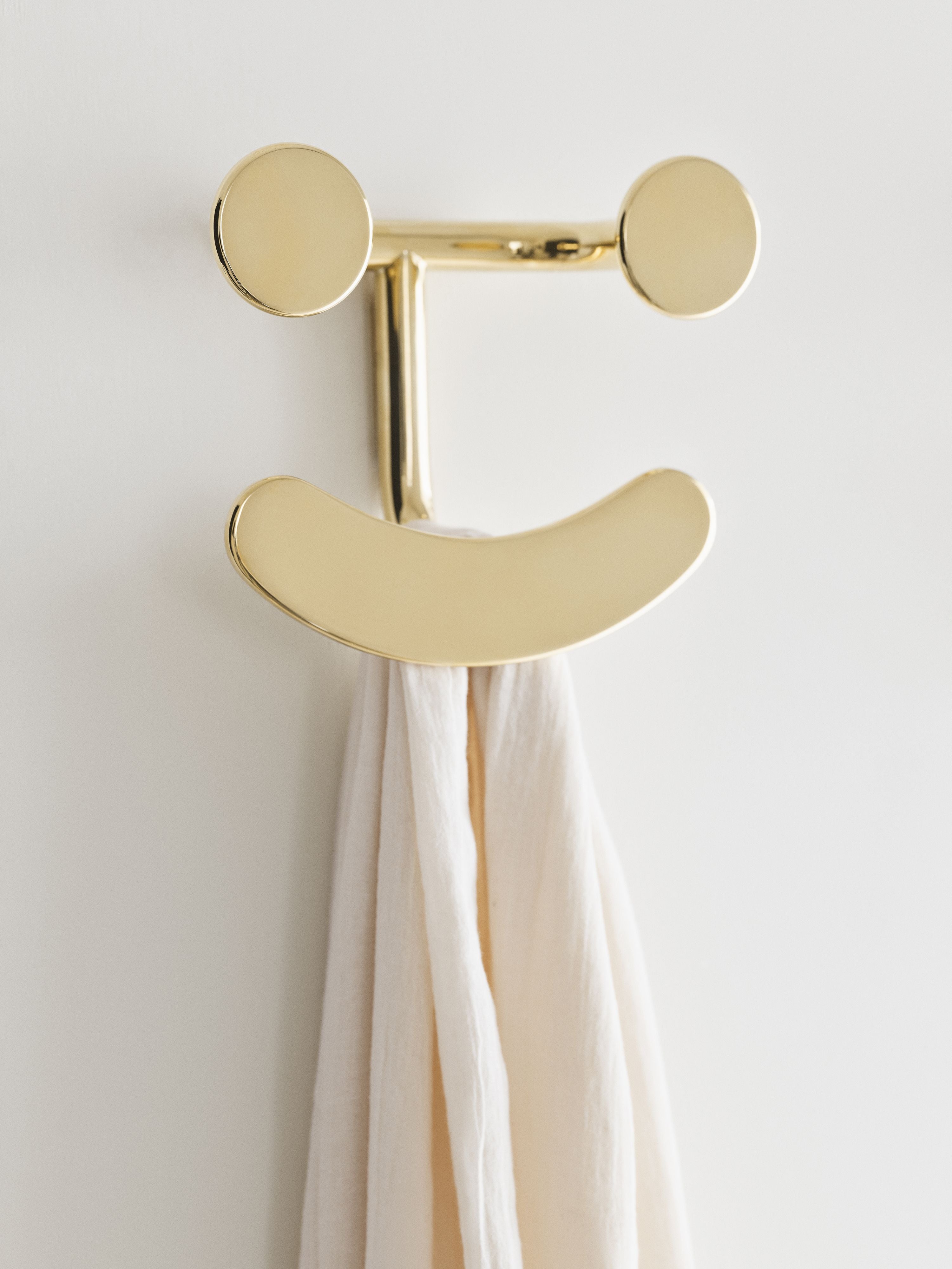 Fritz Hansen Jaime Hayon Happy Hook Wall Hook，黄铜