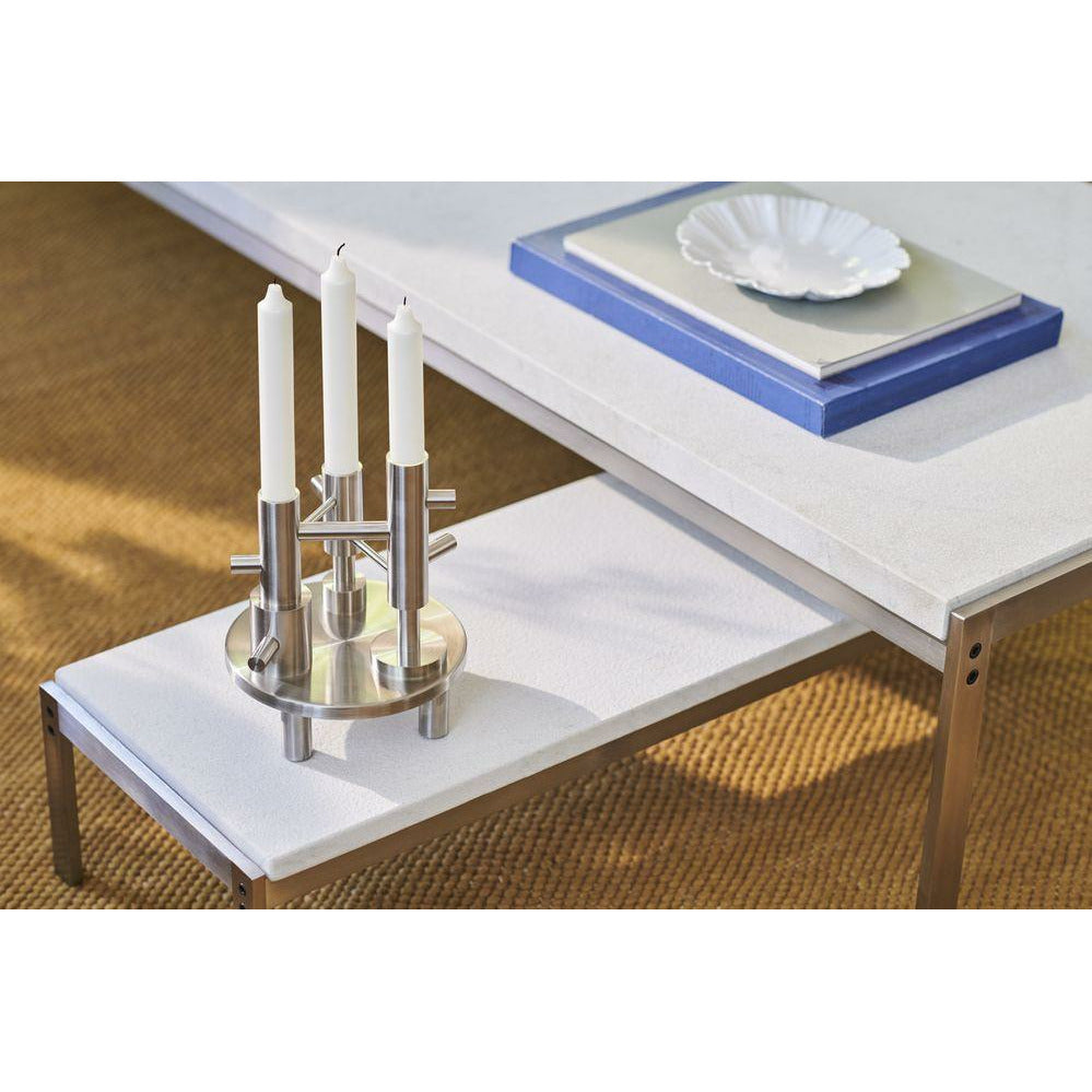 Fritz Hansen Light Touch Candle Holder Steel, ø16 Cm