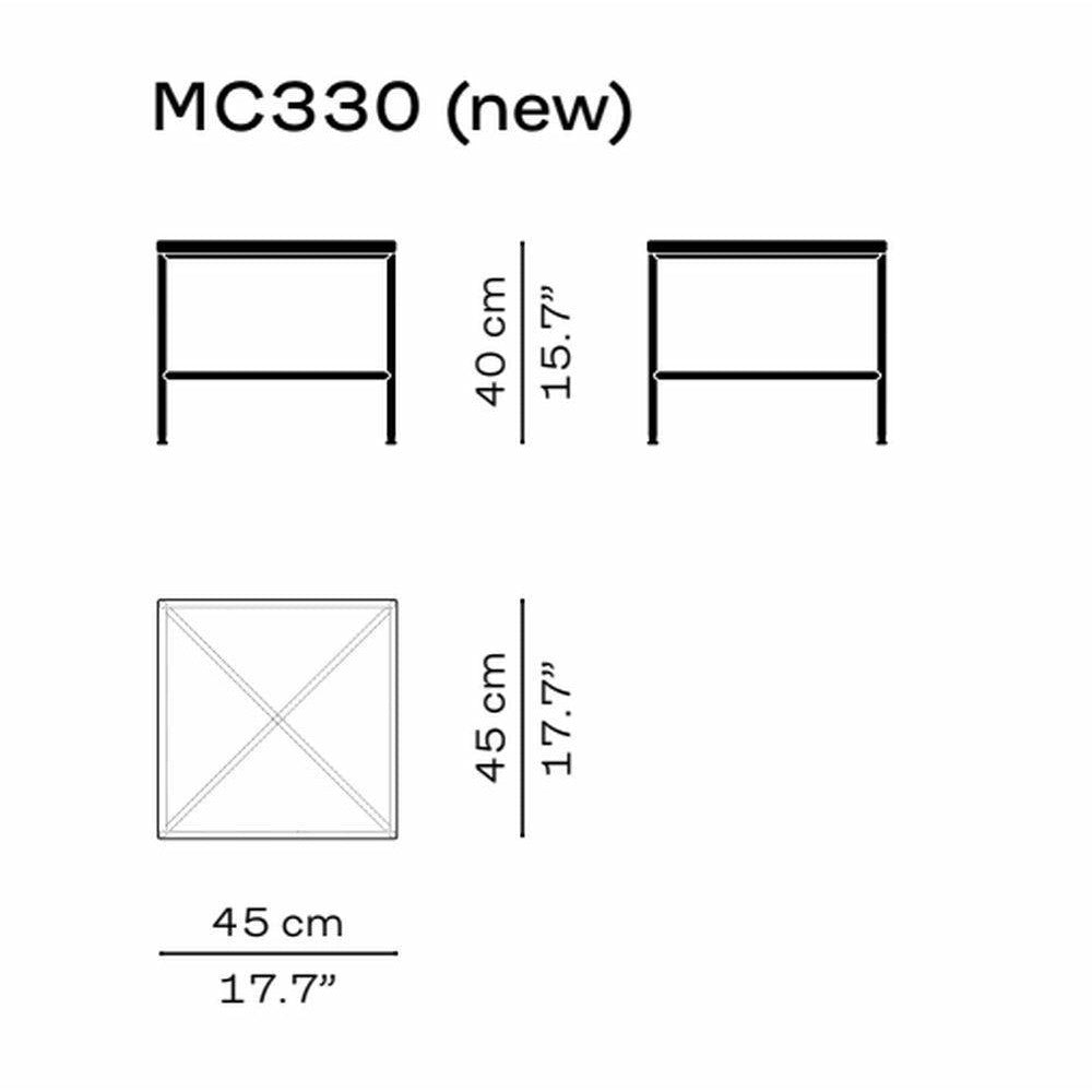 Fritz Hansen MC330 Tavolino quadrati, nero