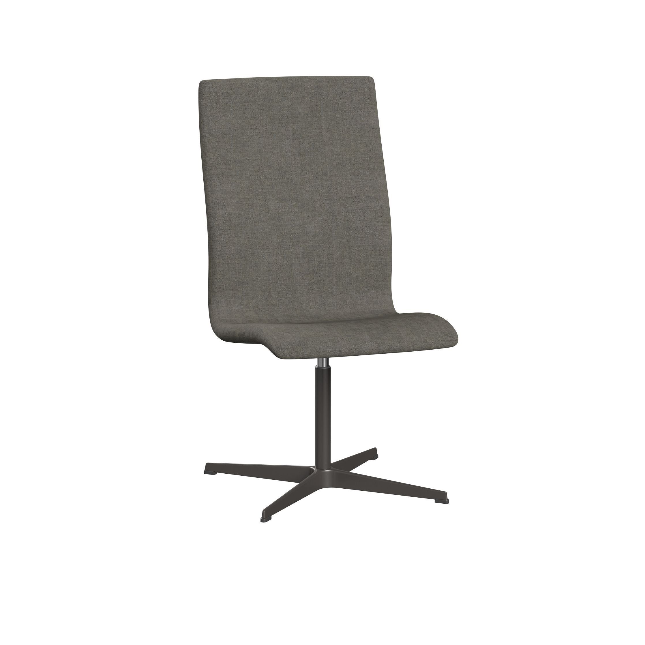 Fritz Hansen Oxford 3141 t stoel vier gewapende basis warme grafiet/remix, beton