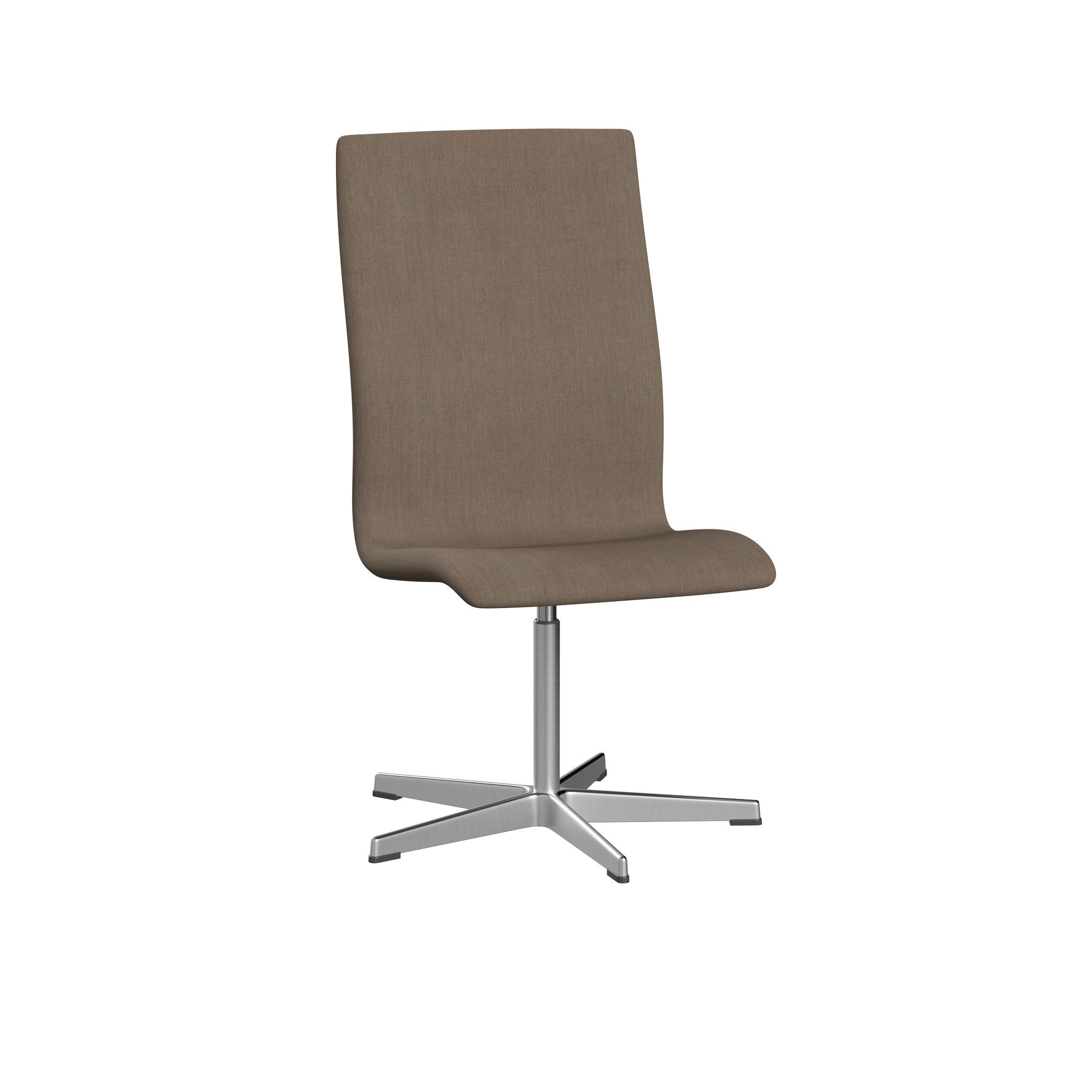 Fritz Hansen Oxford 3173 T tuoli viisi aseellista pohja -satiini harjattu alumiini/remix, beige