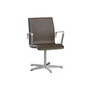 Fritz Hansen Oxford 3271 T Sessel Fünf Arm Basis Satin gebürstet Aluminium/Essentials, Stein