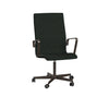 Fritz Hansen Oxford 3273 W fauteuil vijf gewapende basis met wielen bruin brons/remix, zwart