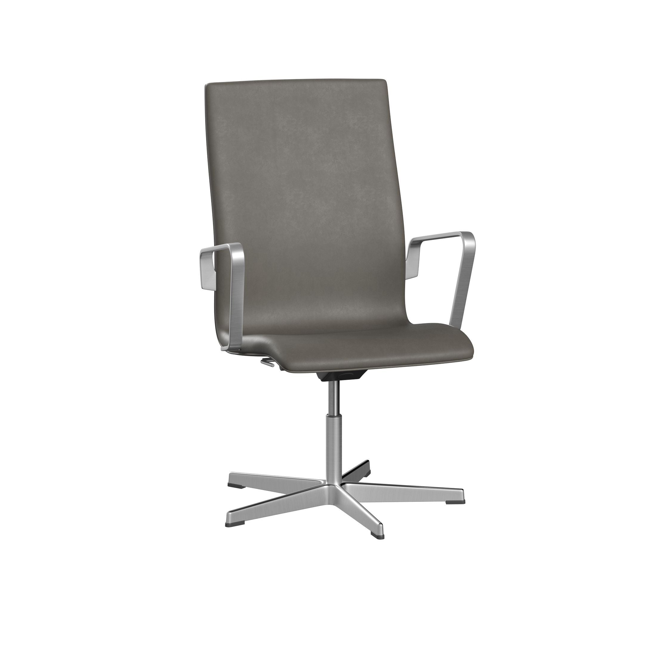 Fritz Hansen Oxford 3293 T lænestol Fem armbase satin børstet aluminium/essentiel, lava