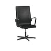 Fritz Hansen Oxford 3293 T fauteuil à cinq bras Base Black Lacquered / Grace, noir