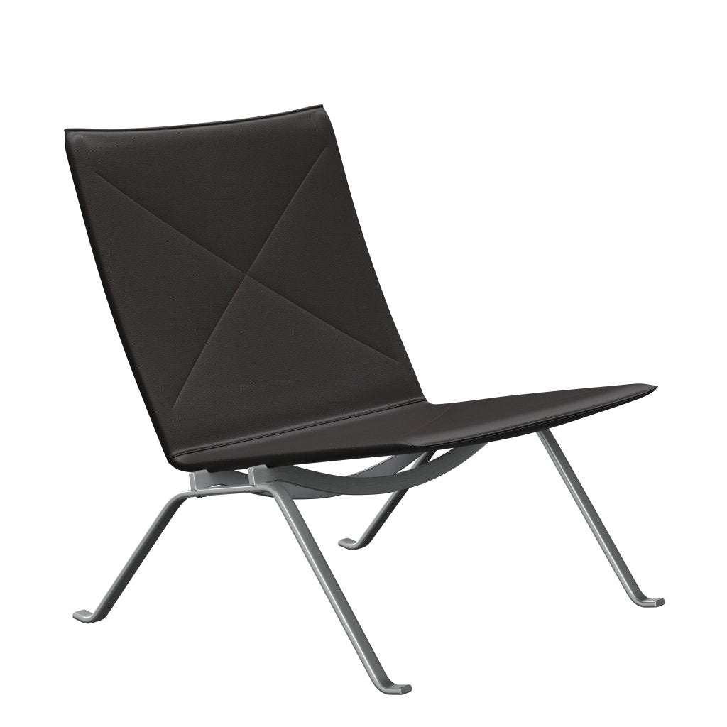 Fritz Hansen Pk22 Loungesessel, Aura Schwarz Braun