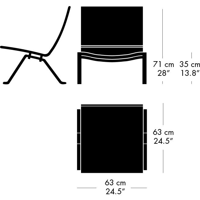 Fritz Hansen Pk22 Loungesessel, Aura Walnuss