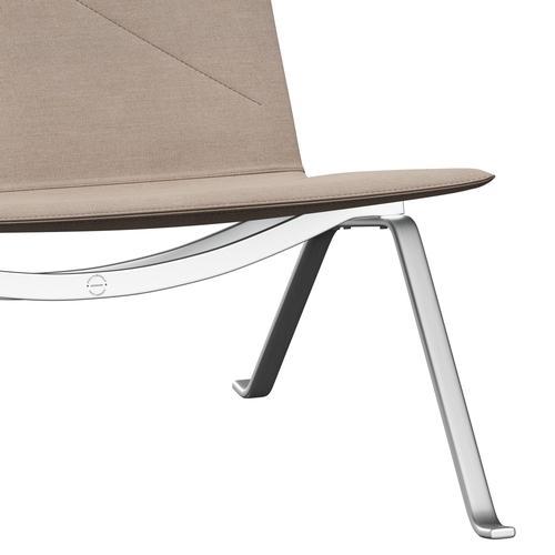 Fritz Hansen Pk22 Loungesessel, Segeltuch Segeltuch Natur