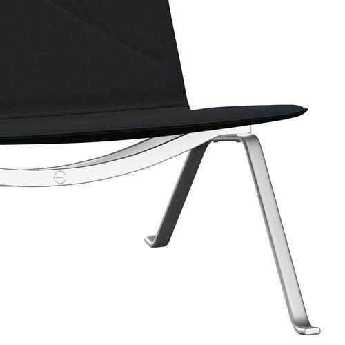 Sedia da salotto Fritz Hansen PK22, tela nera