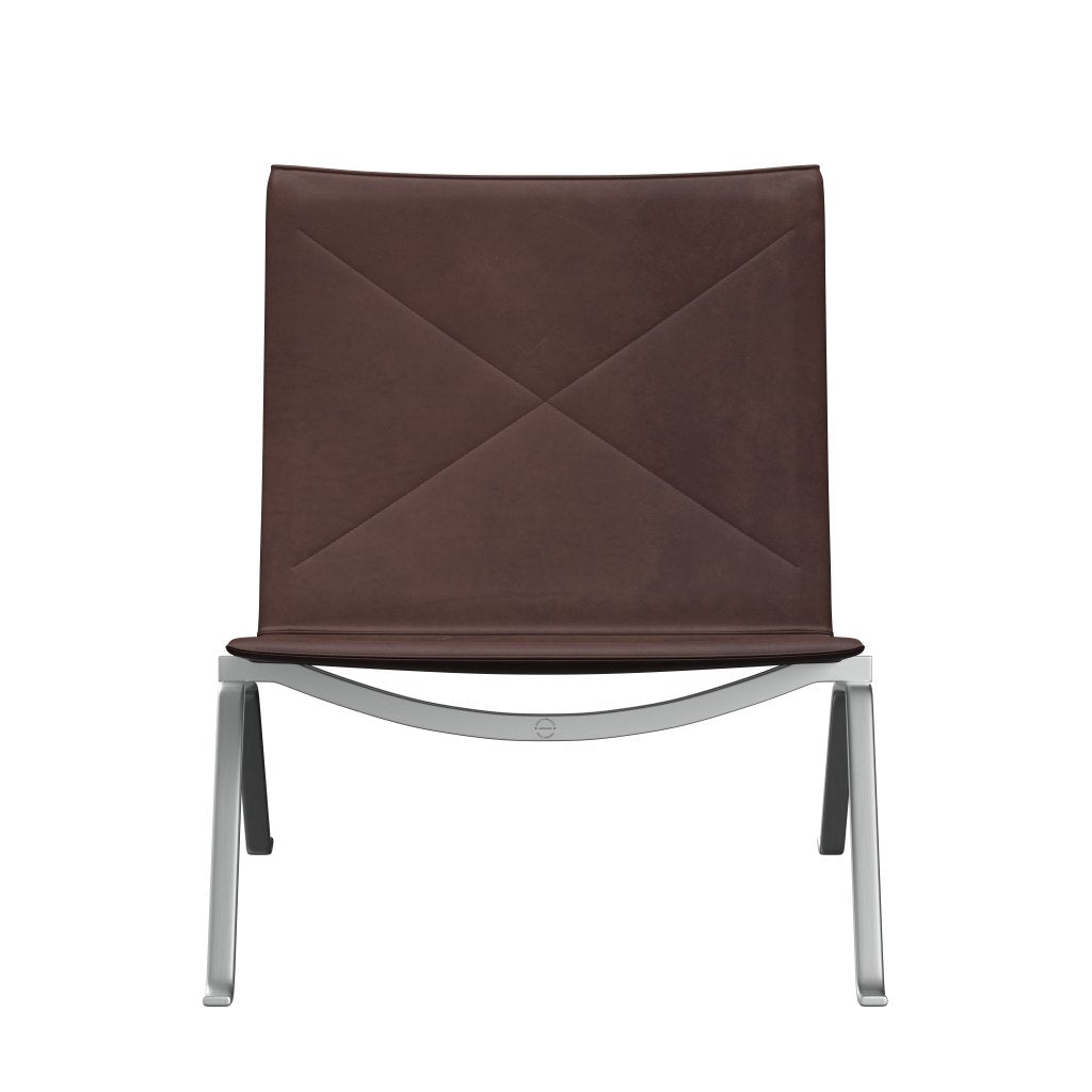 Sedia da salotto Fritz Hansen PK22, abbraccia il cioccolato