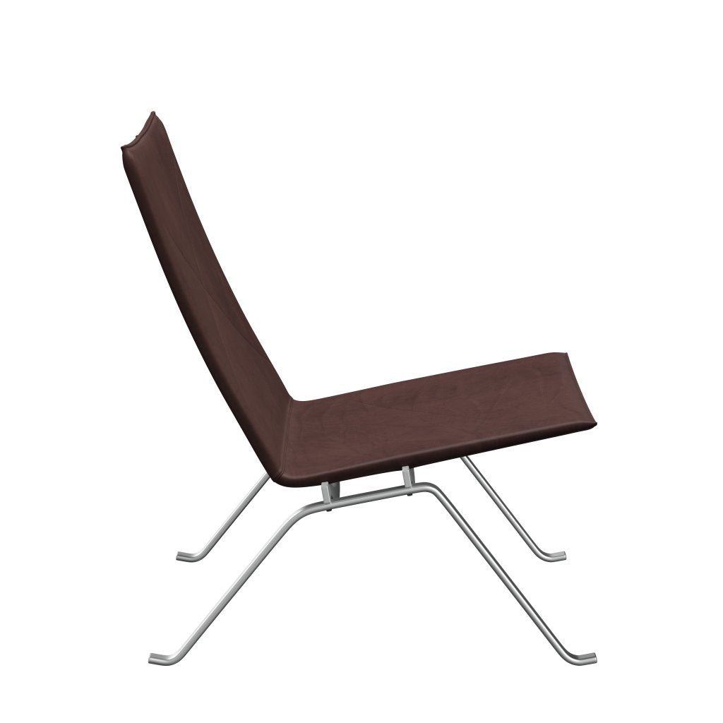 Sedia da salotto Fritz Hansen PK22, abbraccia il cioccolato