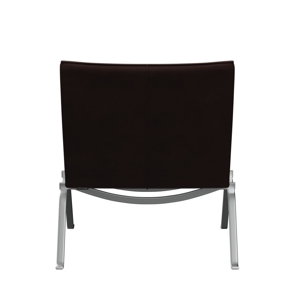 Sedia da salotto Fritz Hansen PK22, abbraccia il cioccolato