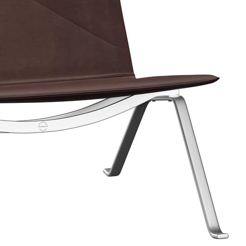 Sedia da salotto Fritz Hansen PK22, abbraccia il cioccolato