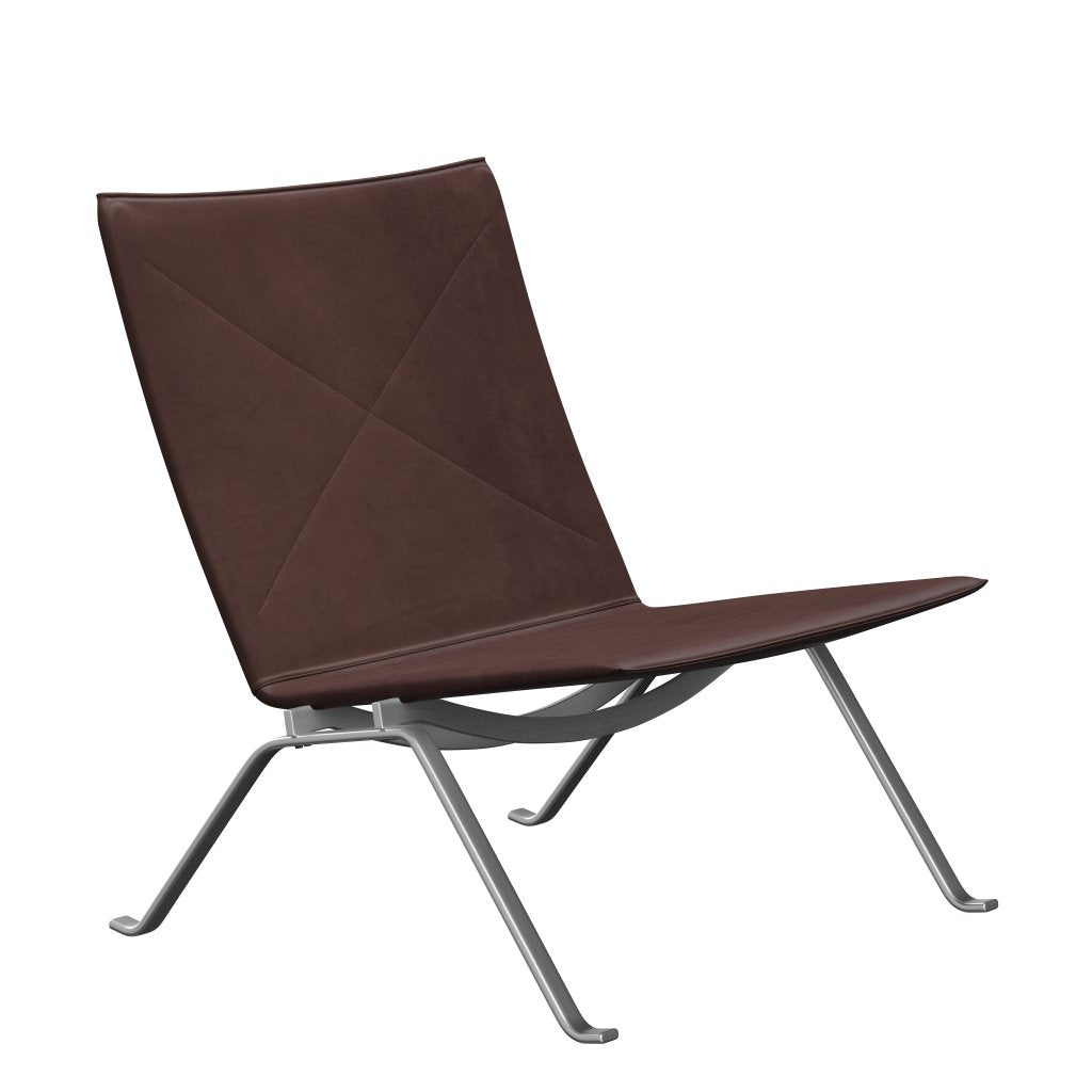 Sedia da salotto Fritz Hansen PK22, abbraccia il cioccolato