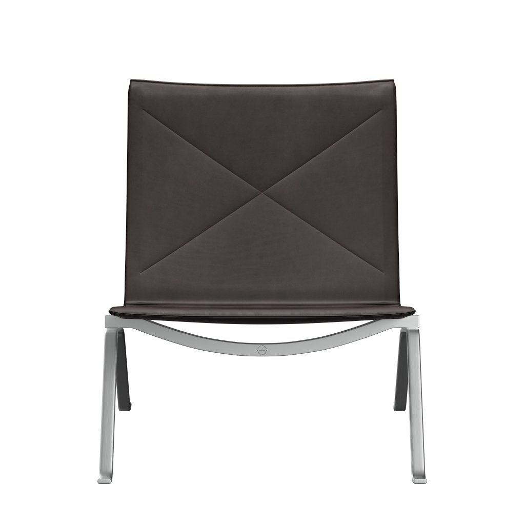 Fritz Hansen Pk22 Loungesessel, Grace Dunkelbraun