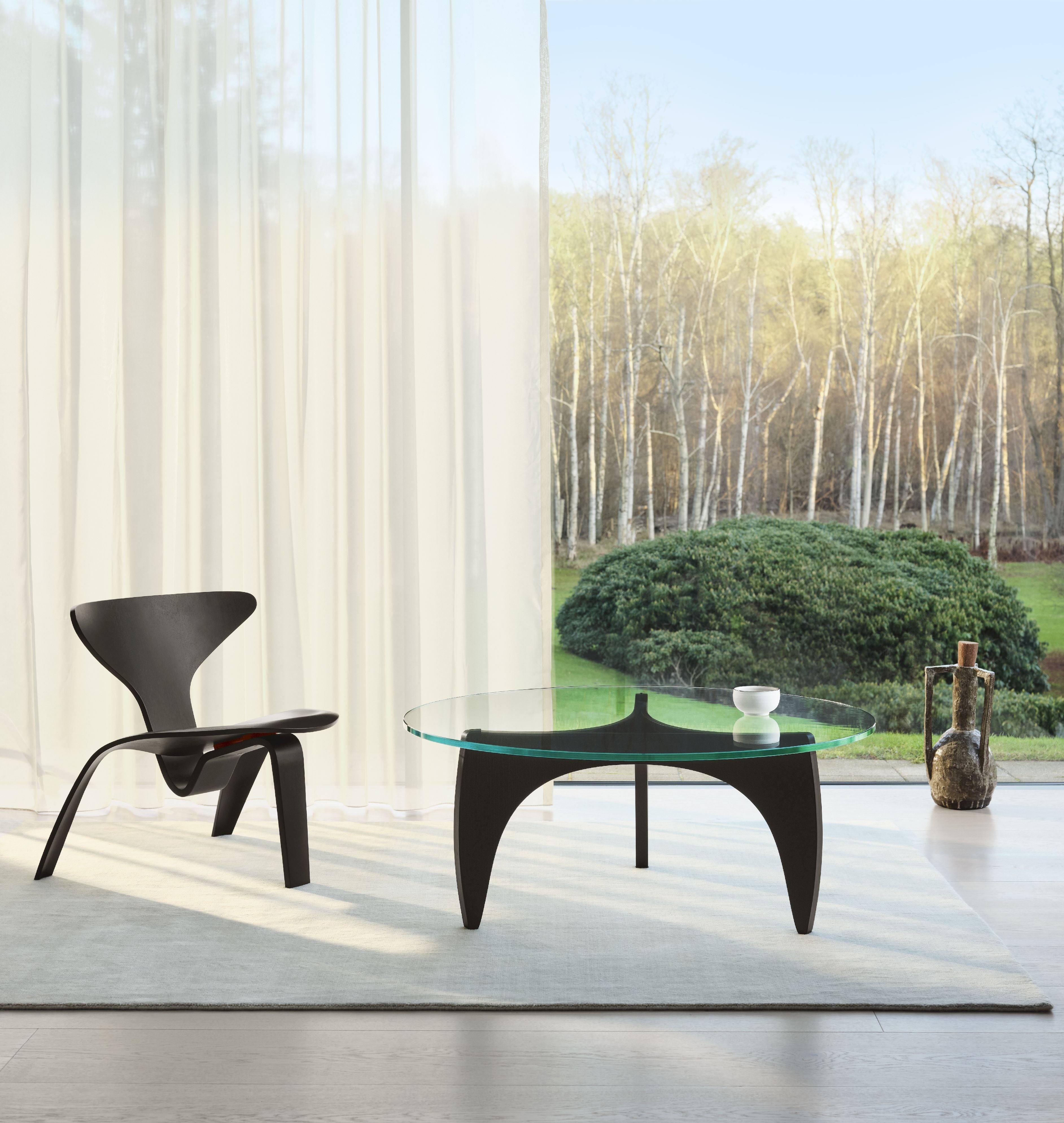 Mesa de café Fritz Hansen Pk60, negro