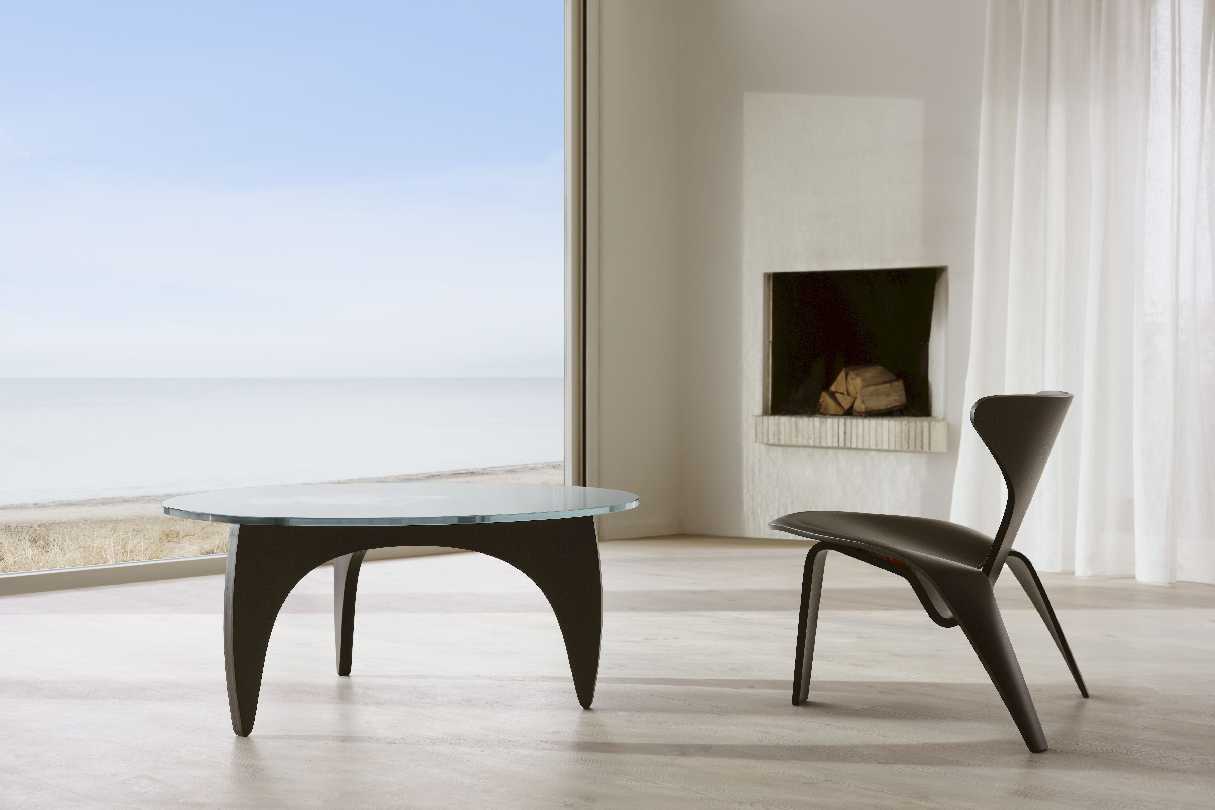 Mesa de café Fritz Hansen Pk60, negro