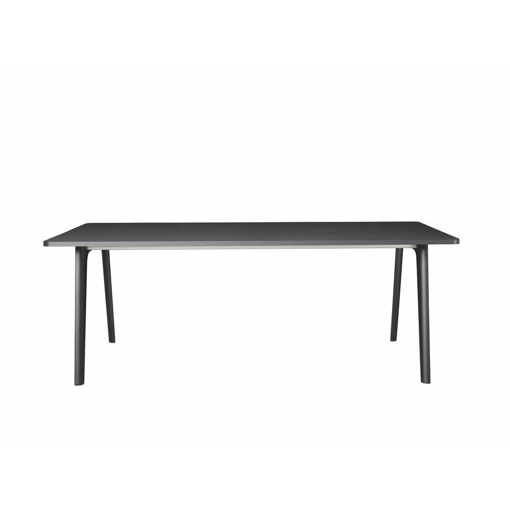 Fritz Hansen Pluralis Table en polvo informado de aluminio, laminado de lava gris