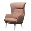 Fritz Hansen Ro Lounge Chair Aluminium, Blassrosa