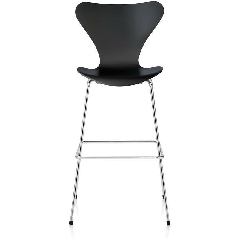 Fritz Hansen Serie 7 sgabello da bar 76 cm, nero