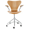 Fritz Hansen Serie 7 Drehsessel Furnier, Ulme