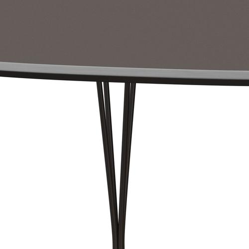 Fritz Hansen Superellipse Table extensible Brown Bronze / Grey Fenix ​​Laminats, 300x120 cm