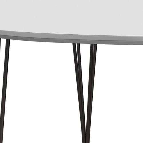 Fritz Hansen Superellips Uitbreidbare tafel Bruine bronzen/witte Fenix ​​-laminaten, 270x100 cm