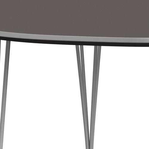 Fritz Hansen Superellipse che estende la tabella nove laminati fenix grigi/grigi, 270x100 cm