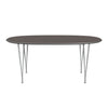 Fritz Hansen Superellipse che estende la tabella nove laminati fenix grigi/grigi, 270x100 cm