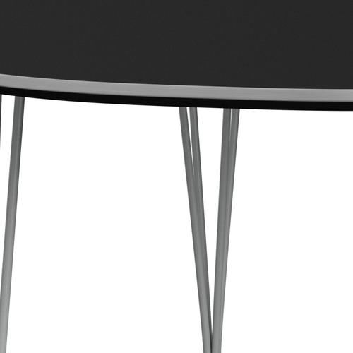 Fritz Hansen Superellipse che estende la tabella nove laminato fenix grigio/nero, 270x100 cm