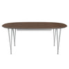 Fritz Hansen Superellipse Ausziehtisch Nine Grau/Walnuss Furnier, 300x120 Cm