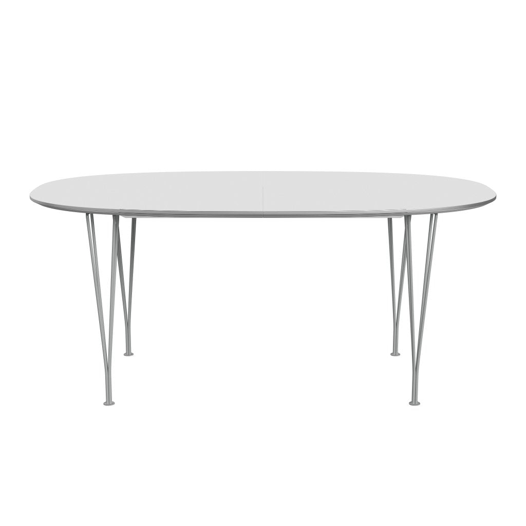 Fritz Hansen Superellipse Extending Table Nine Grey/White Fenix Laminate, 270x100 Cm