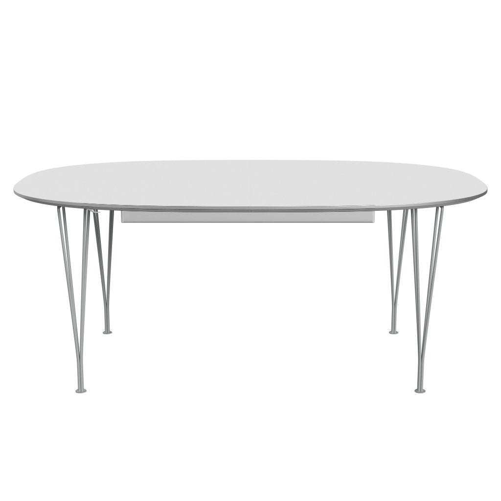 Fritz Hansen Superellipse Extending Table Nine Grey/White Fenix Laminate, 300x120 Cm