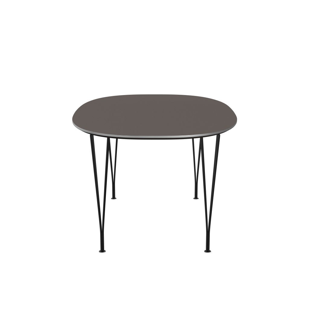Fritz Hansen Superellipse Extendable Table Black/Grey Fenix Laminates, 270x100 Cm
