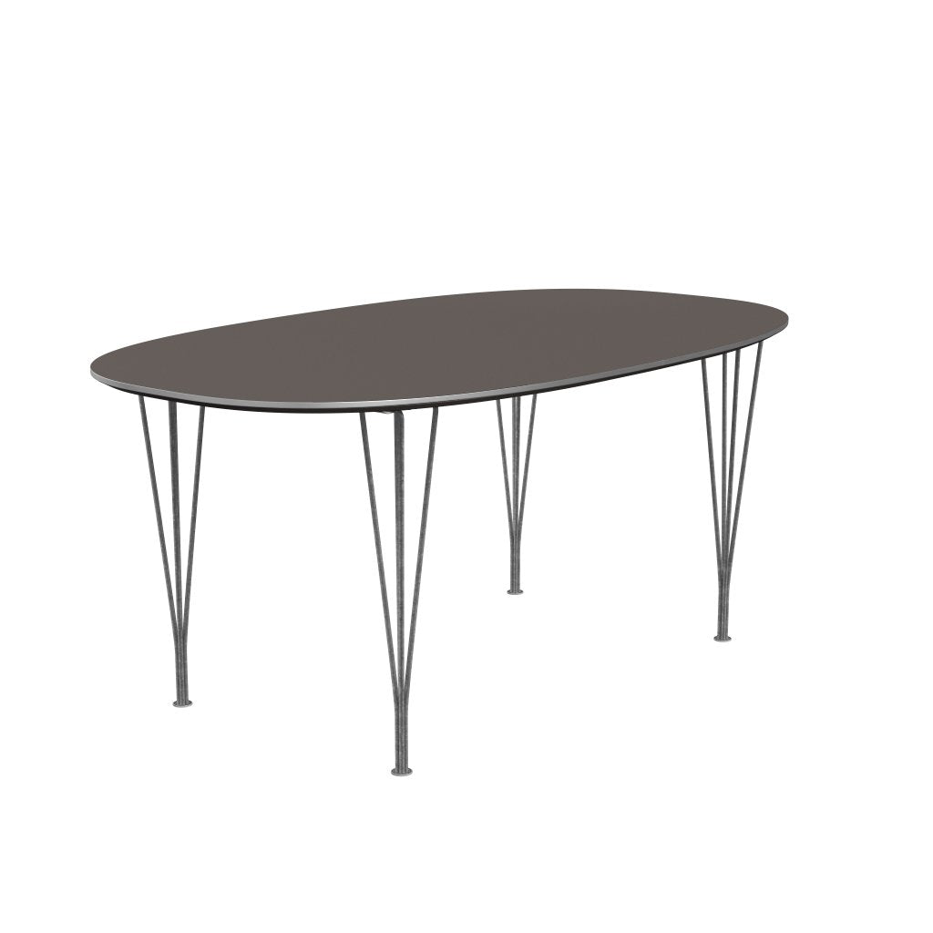 Fritz Hansen Table étendue du Superellipse Silvergrey / Grey Fenix ​​Laminats, 270x100 cm