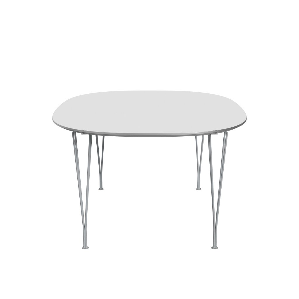Fritz Hansen Superellipse verlengt tafel Silvergrey/White Fenix ​​-laminaten, 300x120 cm