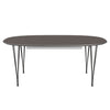 Fritz Hansen Superellipse Extend Table Graphite Warm / Grey Fenix ​​Damined, 300x120 cm