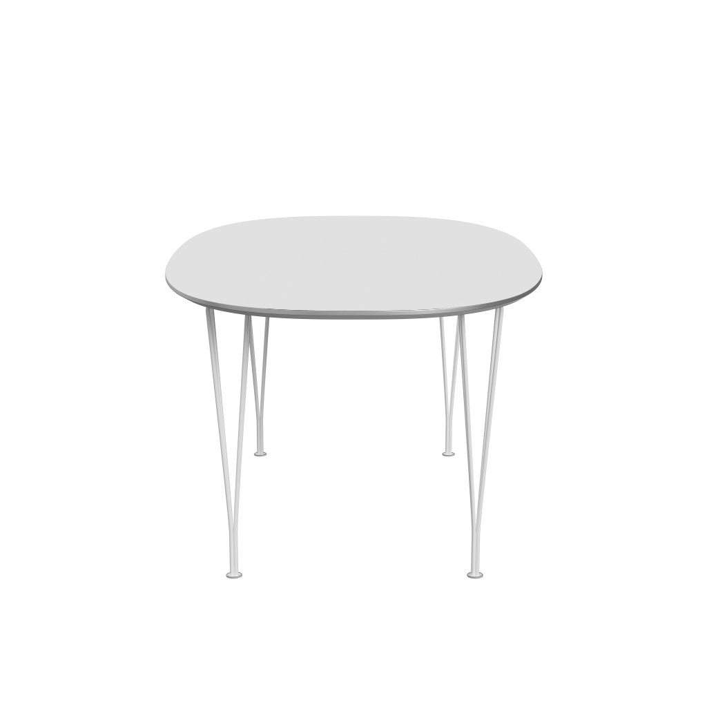Fritz Hansen Superellipse Udvidelig bord Hvid/hvid fenix -laminater, 270x100 cm